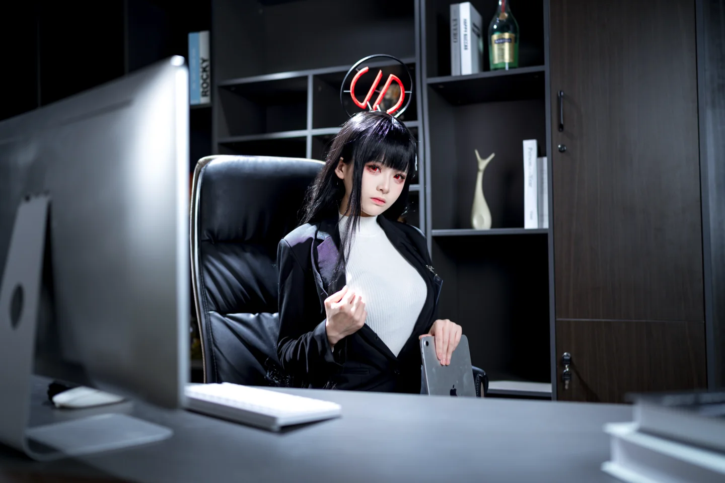 九柒喵 - No.026 蔚蓝档案 调月莉音 [64P-1.4GB] tg@simisebaisi 【丝足阁】004.webp